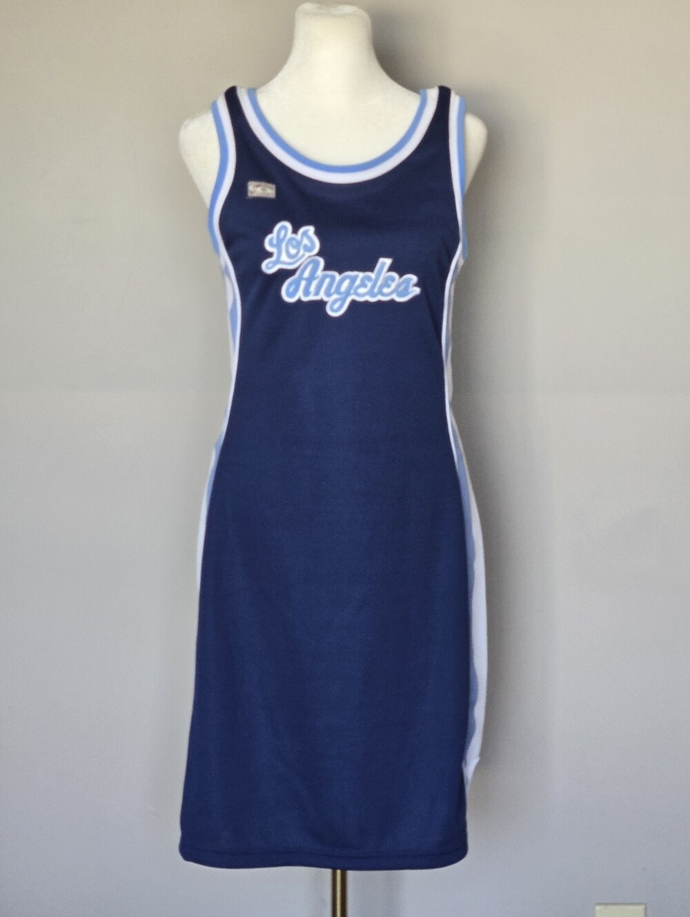 Vintage Los Angeles Lakers Hardwood Classic Athletic Streetwear Jersey Dress M